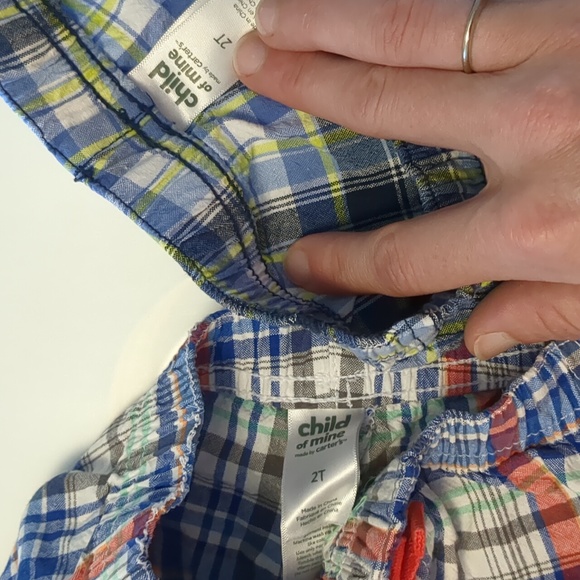 PAIR Toddler Plaid Shorts - 2T - Picture 5 of 5